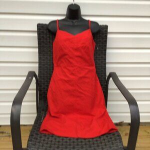 Banana Republic Red Spaghetti Strap Cocktail Dress Size 10